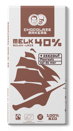 Chocolatemakers Bio Tres Hombres milk 40% sea salt - 85 gram