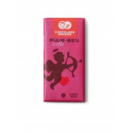 [1102] Chocolatemakers Bio Pure Love (Puur liefde) puur/dunkel/noir/dark 65% (85gr)