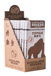 Chocolatemakers Gorilla bar Puur 68% (85gr - 10bars)