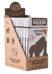 Chocolatemakers Gorilla bar extra Puur 92% (85gr - 10bars)