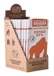 Chocolatemakers Bio Gorilla Bar Milk 37% (box of 10)