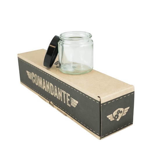 Comandante Bean Jar - Clear Glass + lid/cap - 1 jar