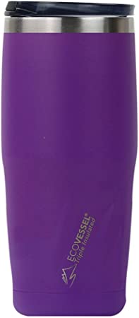 [MTRO16PR] EcoVessel - Insulated Water Bottle Metro - Purple Rain 160z / 473 ml