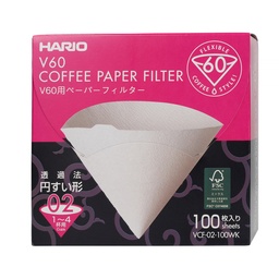 [VCF-02-100WK] Hario paper filters - V60-02  - 100 pieces
