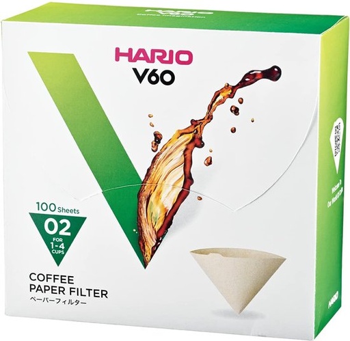 [VCF-02-100WK] Hario paper filters - V60-02  - 100 pieces