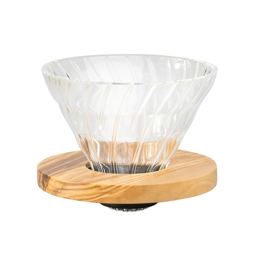[VDG-02-OV / 4977642724549 / VDGR-02-OV] Hario V60 Glass Dripper 02 - Olive Wood
