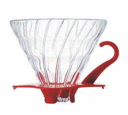 [VDG-02R] Hario V60 02 Glass Dripper - Red