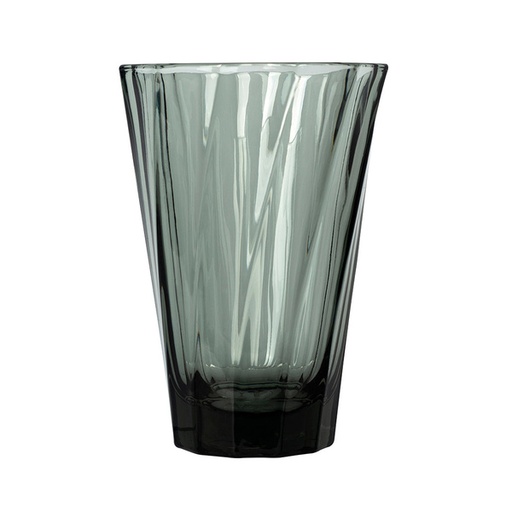[G093-23B] Loveramics - Twisted Latte Glass 360 ml - Black
