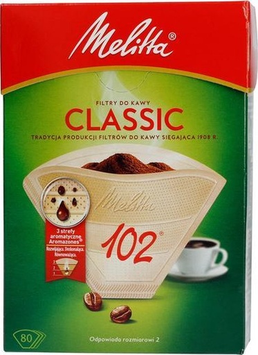 [6765400] Melitta Classic 102 Brown Paper Filter 80pcs (9 boxes)
