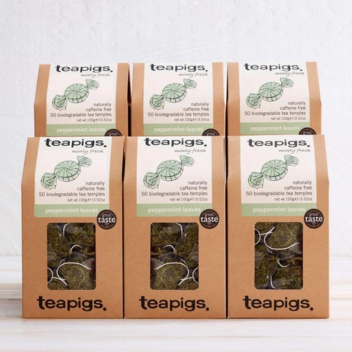 [4015] teapigs Peppermint Leaves - 50 Tea Bags (6 boxes)