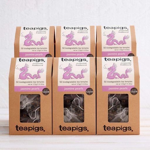 [21] teapigs Jasmine Pearls - 15 Tea Bags (box of 6)