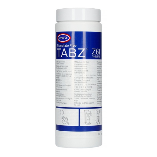 [13-Z61-UX120 75463170040] Urnex Tabz Z61 - Cleaning tablets for pour-over brewers