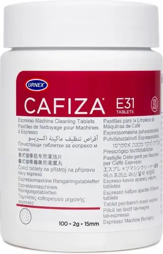 [12-E31-UX100-12] Urnex Cafiza E31 - Espresso machine cleaning tablets - 100 pcs