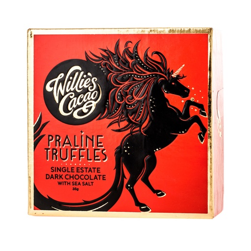Willie's Cacao - Praline Truffles Dark Chocolate with sea salt