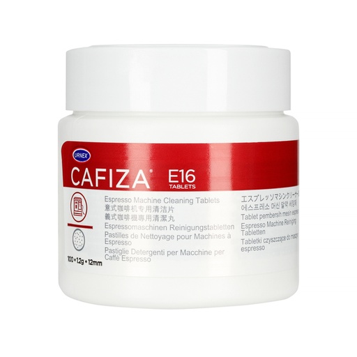 [12-E16-UX100] Urnex Cafiza E16 - Espresso machine cleaning tablets - 100 pcs.