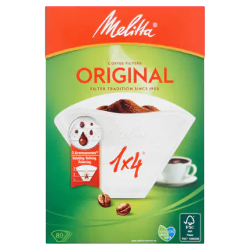 Melitta Original 1x4 White Filters (80pcs)