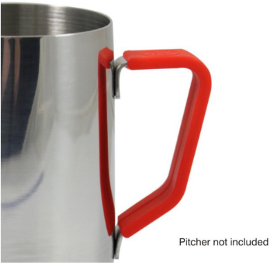 [RGRIP12] Rhino Coffee Gear - Silicone 350ml Milk Pitcher Handle Grip - Red