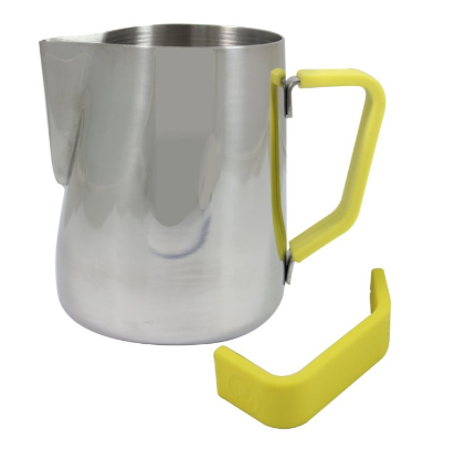 [YGRIP20] Rhino Coffee Gear - Silicone 600ml Milk Pitcher Handle Grip - Yellow