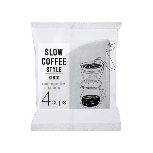 KINTO - SCS 4 Cups Paper Filters - 60 Pieces