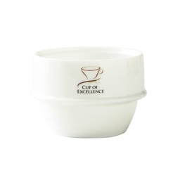 ORIGAMI - Cupping Bowl 225ml - White with Cup of Excellence Logo