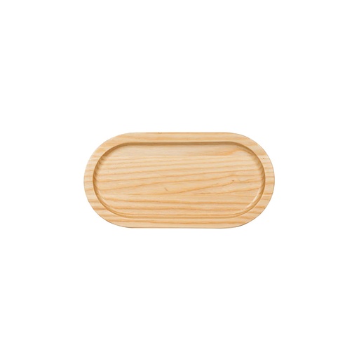 [D101-31B] Loveramics ER-GO! System - Oval Solid Ash Wood Platter (S) 22cm (Natural)