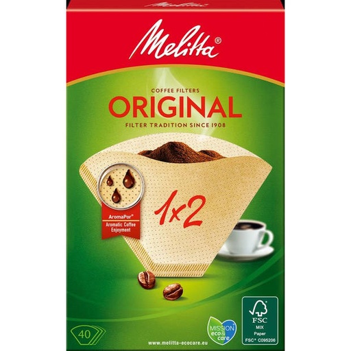 Melitta Original 1x2 filters (80pcs)