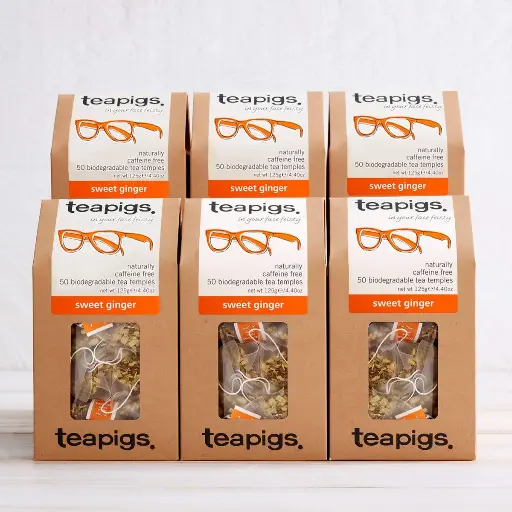teapigs - Sweet Ginger - 50 Tea Bags (box of 6)