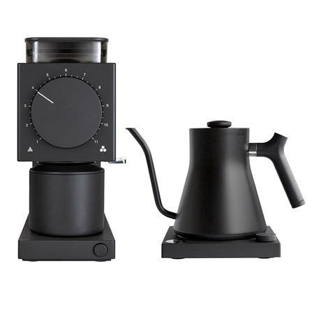 Fellow Set - Ode Brew Grinder + Stagg EKG PRO kettle black