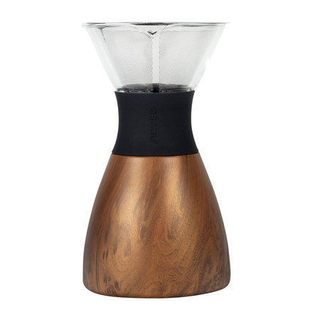 [PO300-WOOD] Asobu - Pourover Insulated Coffee Maker - Wood / Black - 900ml