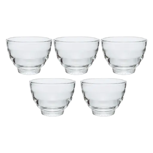 [HU-3012] Hario Glass Coffee/Tea Cups - Yunomi (5pcs)