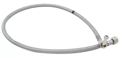 Flexibele Rvs Slang 150cm - 3/8" x 3/8 inch Conische Aansluiting Met Haakse Bocht En Terugslagklep